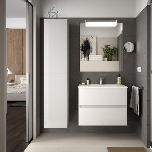 23317 SALGAR Мебель для умывальника FUSSION LINE 700 2 ящика GLOSS WHITE 697 x 540 x 450 мм Глянцевый белый
