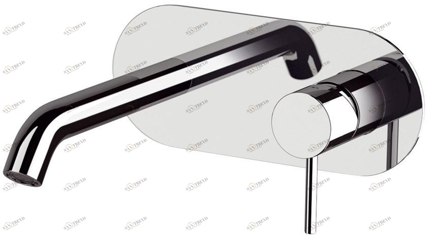 Remer Rubinetterie Смеситель для раковины настенный, однорычажный, с тарелкой X style X 15