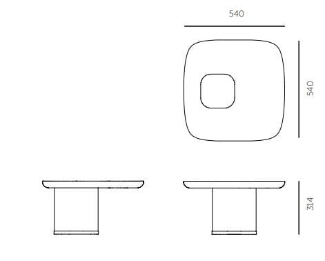 Прямоугольный журнальный столик Cimento® VIGNOLE ARCH-00148167 - Вид №3