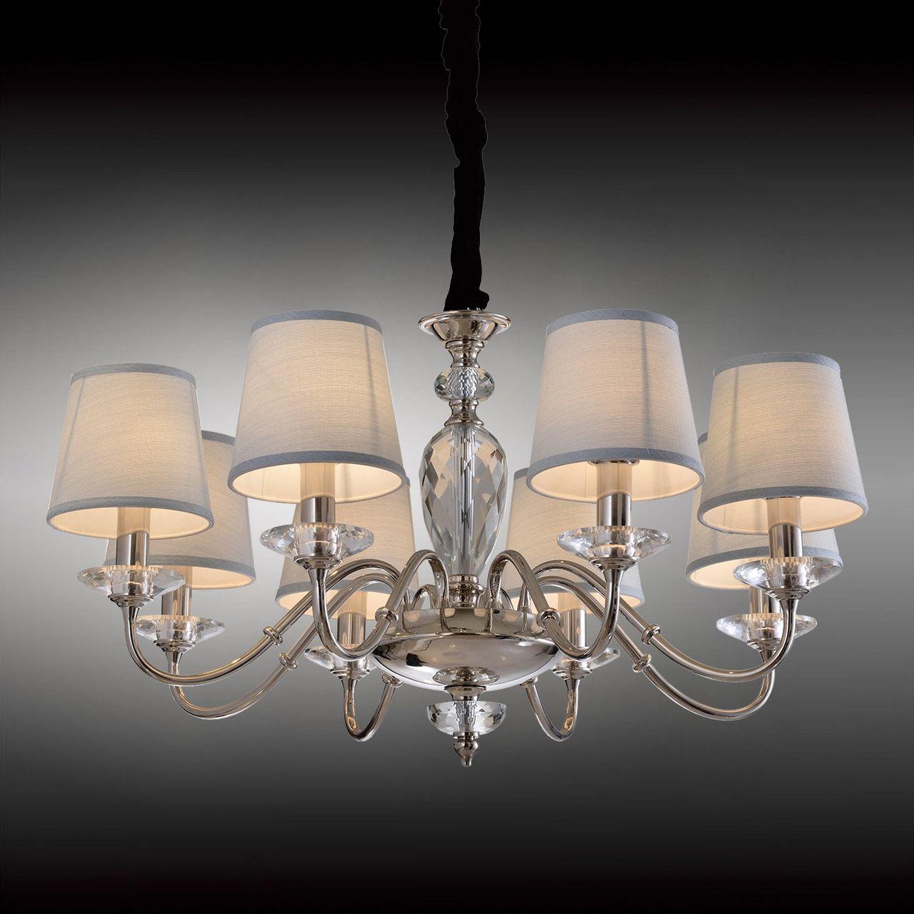 Подвесная люстра Omnilux Elice OML-86903-08 OMNILUX ДИЗАЙНЕРСКИЕ, ELICE 220279 Голубой  - Вид №1