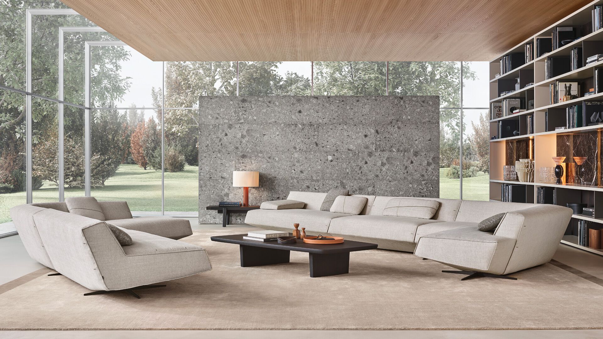 Угловой диван из ткани Poliform SYDNEY ARCH-00145787 - Вид №1