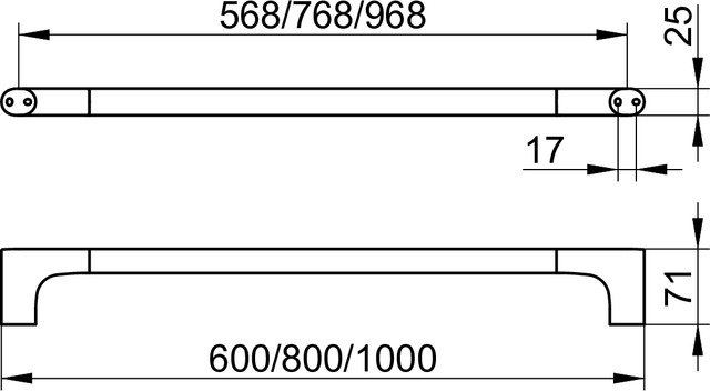 11501030800 Полотенцедержатель KEUCO Edition 400 - Вид №3