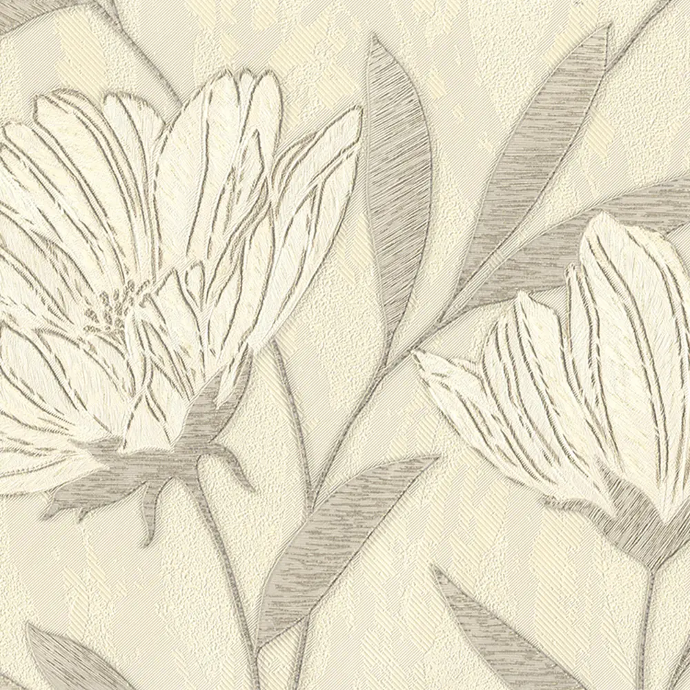 Обои флизелиновые Euro Decor Crocus бежевые 1.06 м 7011-01 82377879 STLM-2089824 - Вид №1