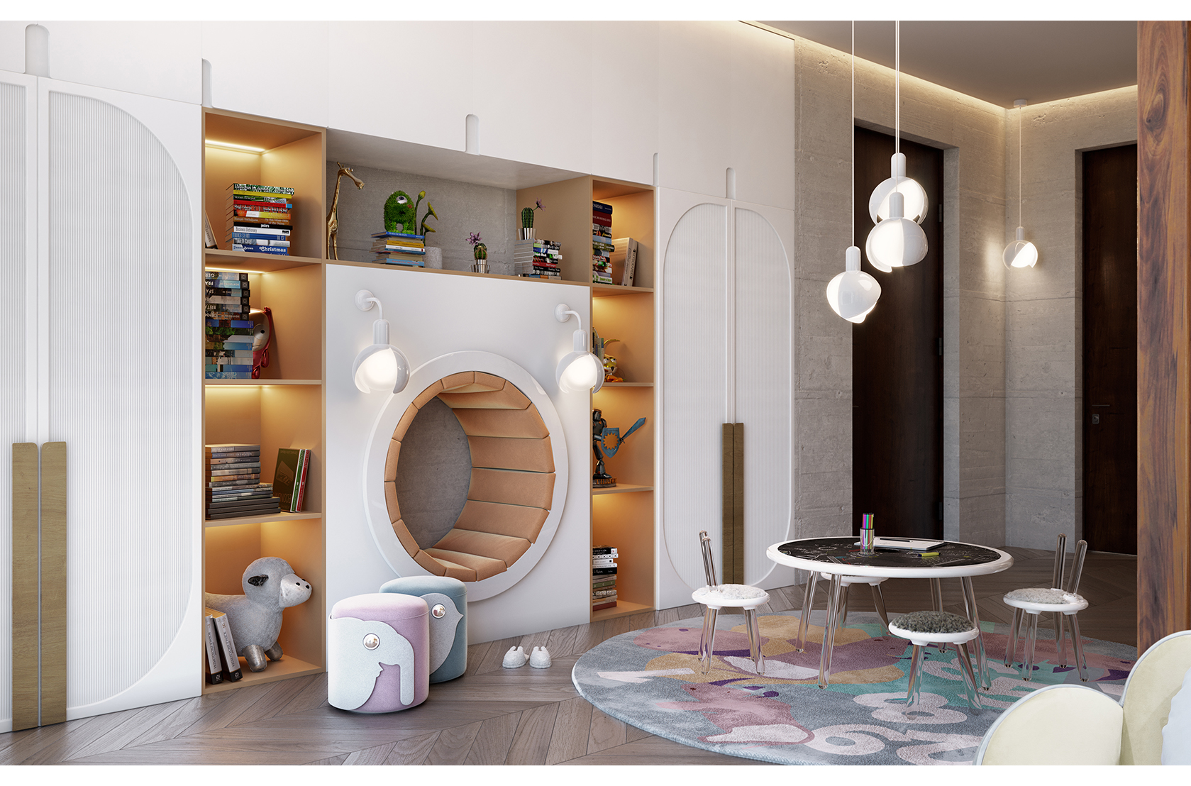 CIST354 Табурет детский Иллюзия Леопард Circu  - Вид №7