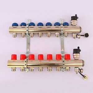 Колл. группа EMMETI TOPWAY 1"x3/4" ЕК 7 выходов с термостатическими вентилями