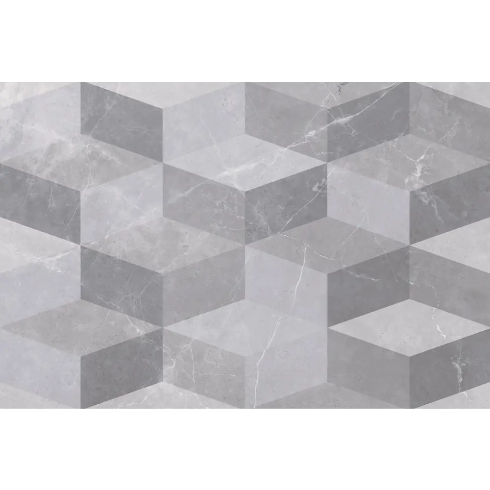 82864591 Декор настенный Шахтинская Плитка Дора 20x30 см глянцевый цвет серый геометрия STLM-0944908 