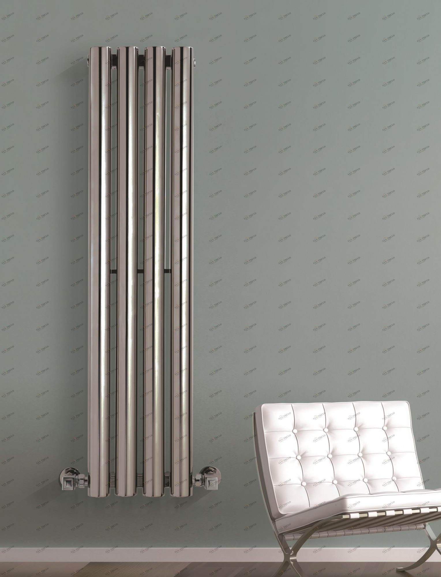 Радиатор Hammam TEMPLE Stainless steel radiator комбинированный; электрический или водяной Сталь 
