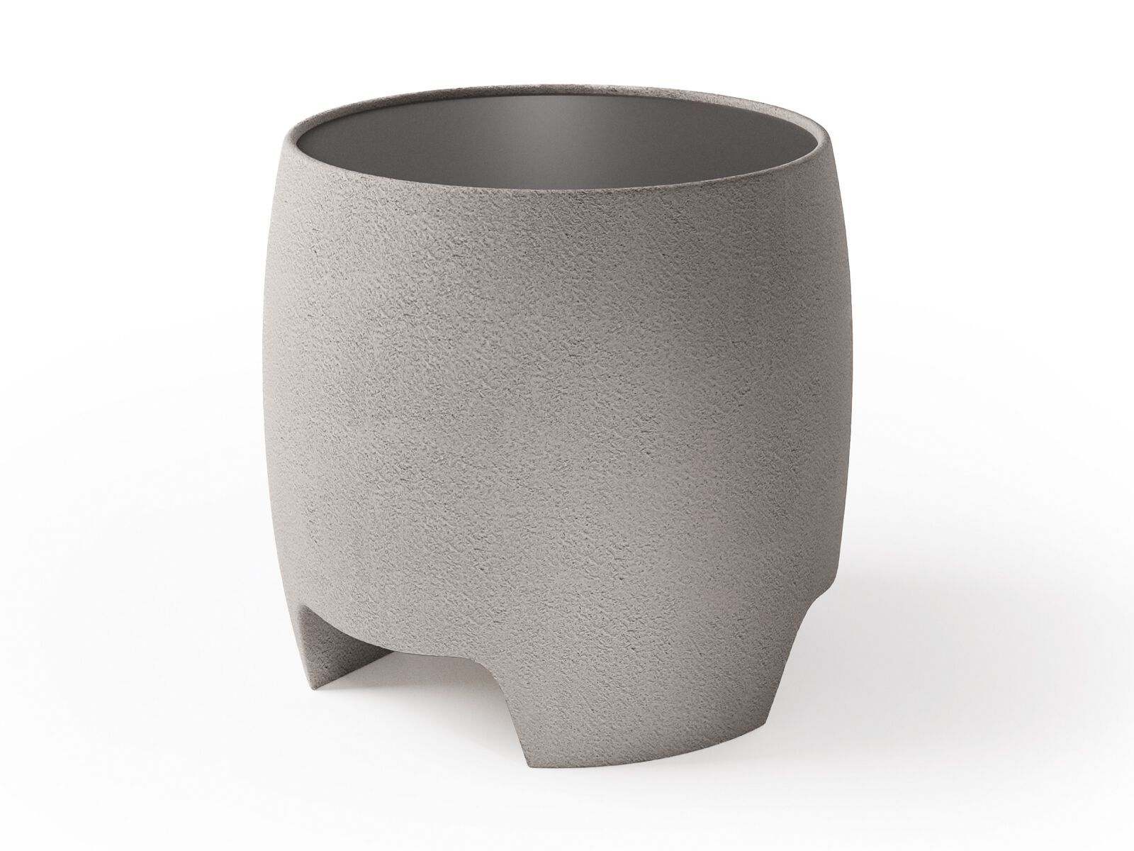 Высокий круглый журнальный столик из бетона и стекла MisuraEmme BOSTON ARCH-00116966