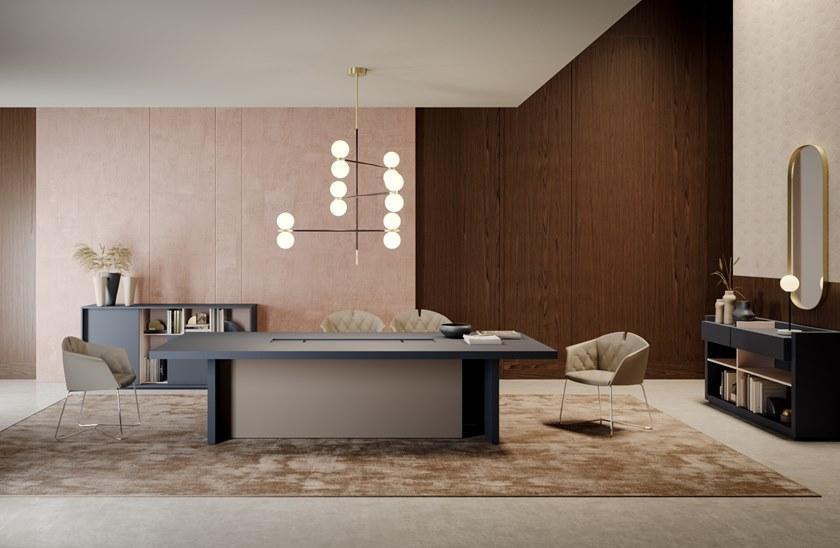 PROF Прямоугольный деревянный стол для переговоров Sessanta sun-id-1500408 - Вид №3