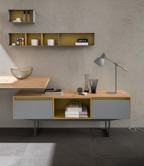 RAB Arredobagno Лаковая тумба под умывальник с ящиками Soul wood 27 - Вид №4