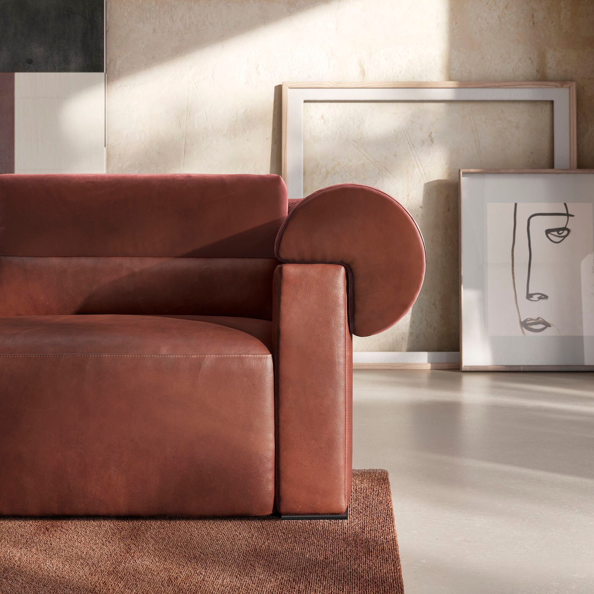 Кожаный диван Natuzzi Italia NEW CLASSIC ARCH-00073424 - Вид №12