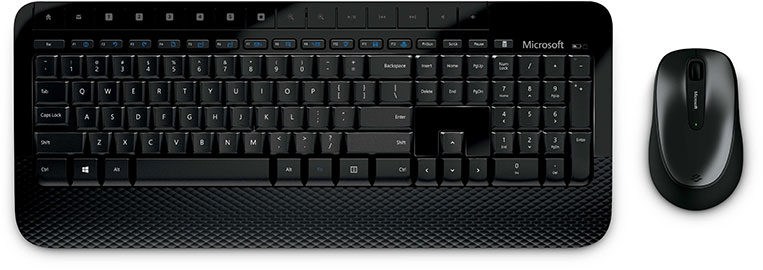 M7J-00012 wireless desktop 2000 with aes, black Microsoft Santreyd 
