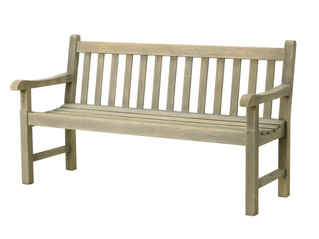 Садовая скамейка из тикового дерева с подлокотниками In Stock Ethimo ARCH-00028979 - Вид №1