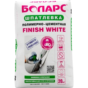 Шпаклевка полимерно-цементная Finish White 20 кг