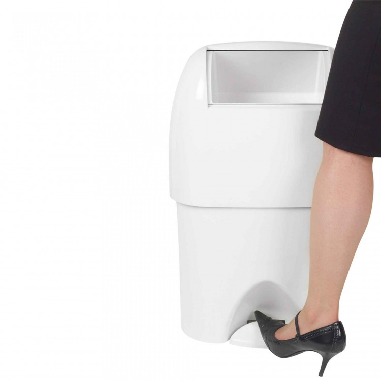W-WAST-16 VECTAIR SYSTEMS Накопитель контейнер для использованных подгузников Nappyminder® Nappy Bin с педалью для комнаты матери и ребенка Белый  - Вид №3