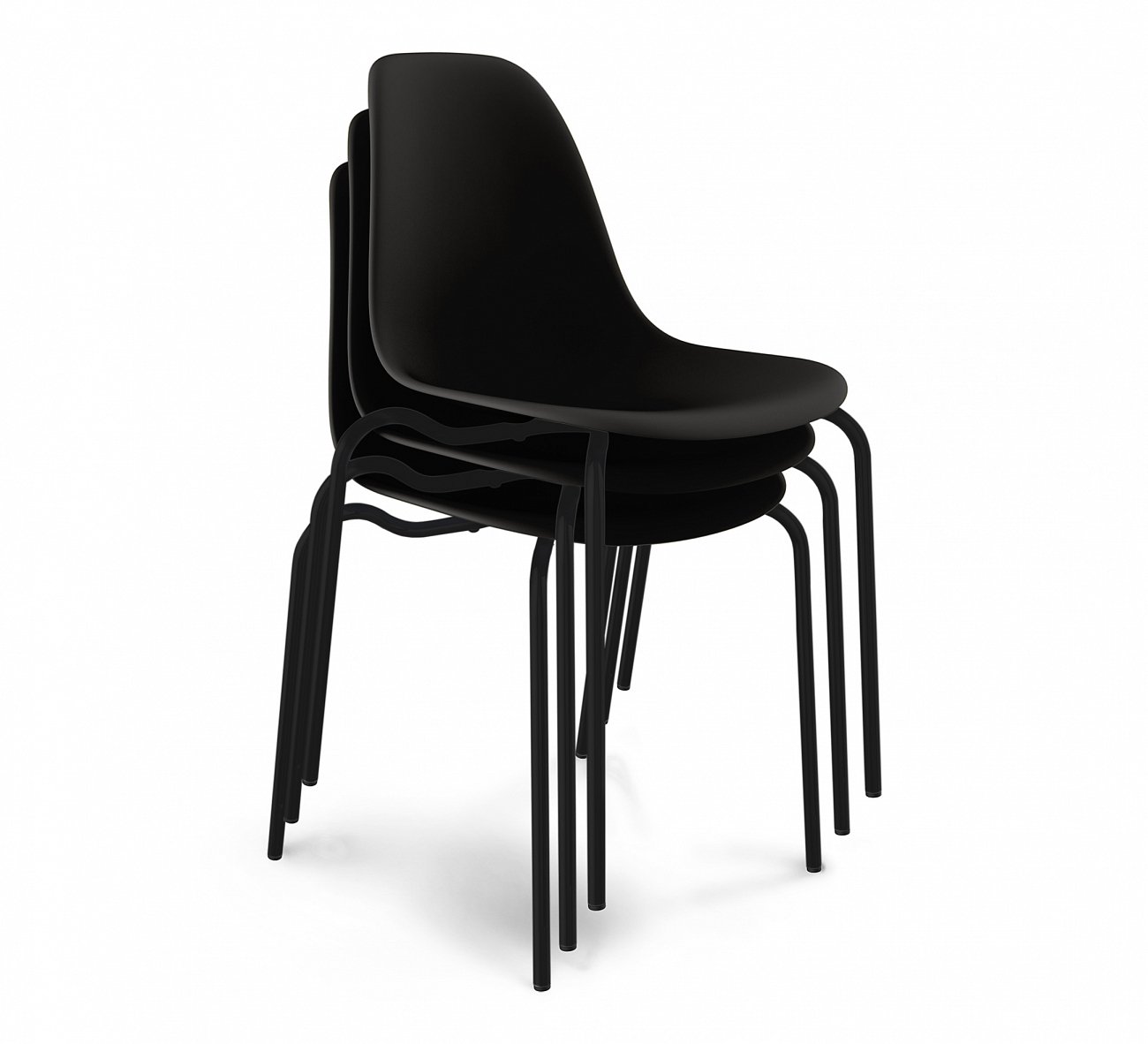 Стул DSR черный S30 (eames style) SHEFFILTON ДИЗАЙНЕРСКИЕ, EAMES STYLE 015569 Черный  - Вид №5