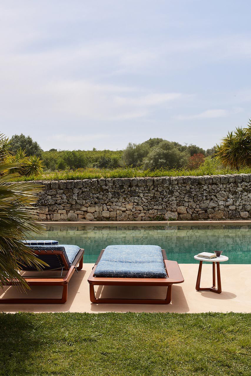 Высокий круглый журнальный столик из мрамора bardiglio Exteta Sunset ARCH-00055419 - Вид №11