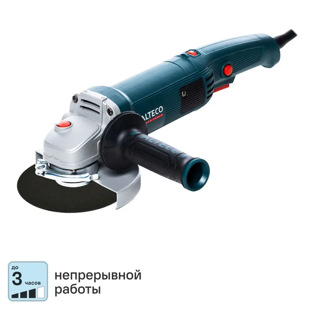 Угловая шлифовальная машина Alteco AGH 1100-125E для профессиональных работ 89363394 STLM-1575496