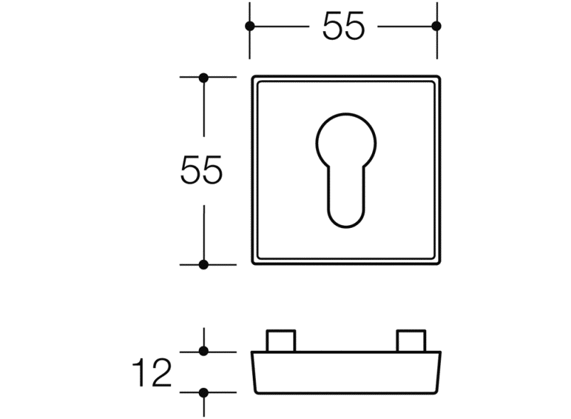 308XAES защитная розетка HEWI Serie 180 | Edelstahl  - Вид №1