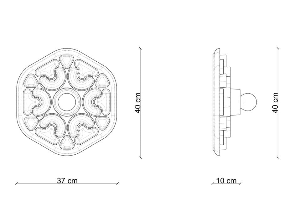 Керамическая аппликация FERROLUCE PHYTIA C2800/C2801/C2802 ARCH-00097814 - Вид №3