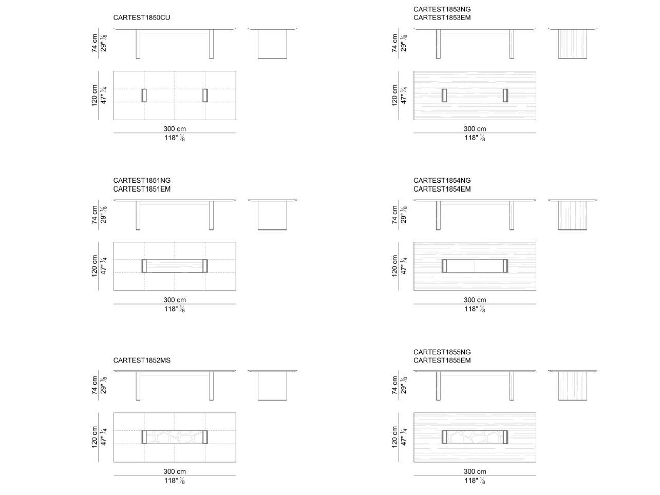 Деревянный прямоугольный стол для совещаний i 4 Mariani Декартовый ARCH-00135287 - Вид №2