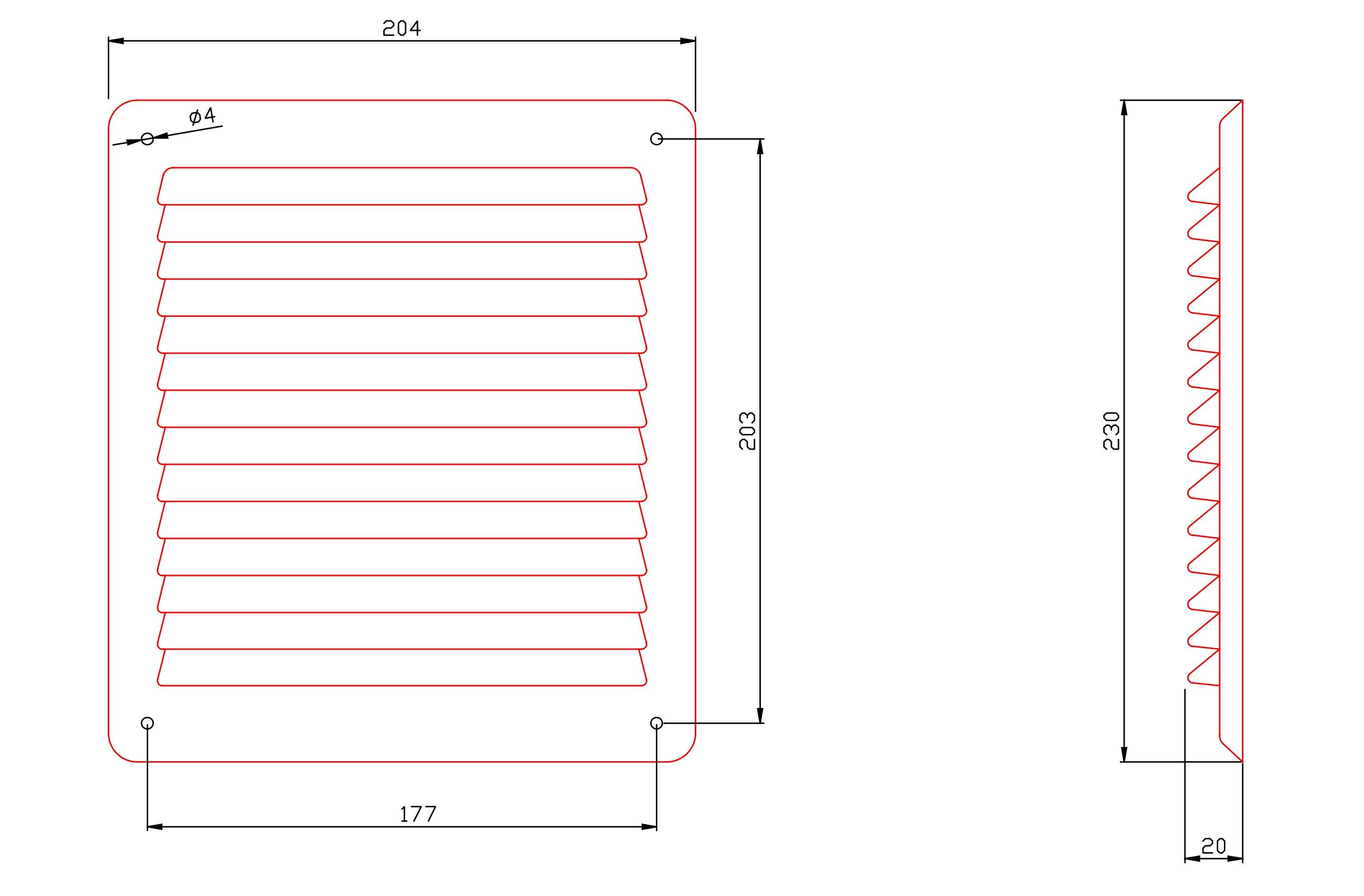 Прямоугольная сетка для перекрытия First Corporation вентиляция ARCH-00094613 - Вид №4