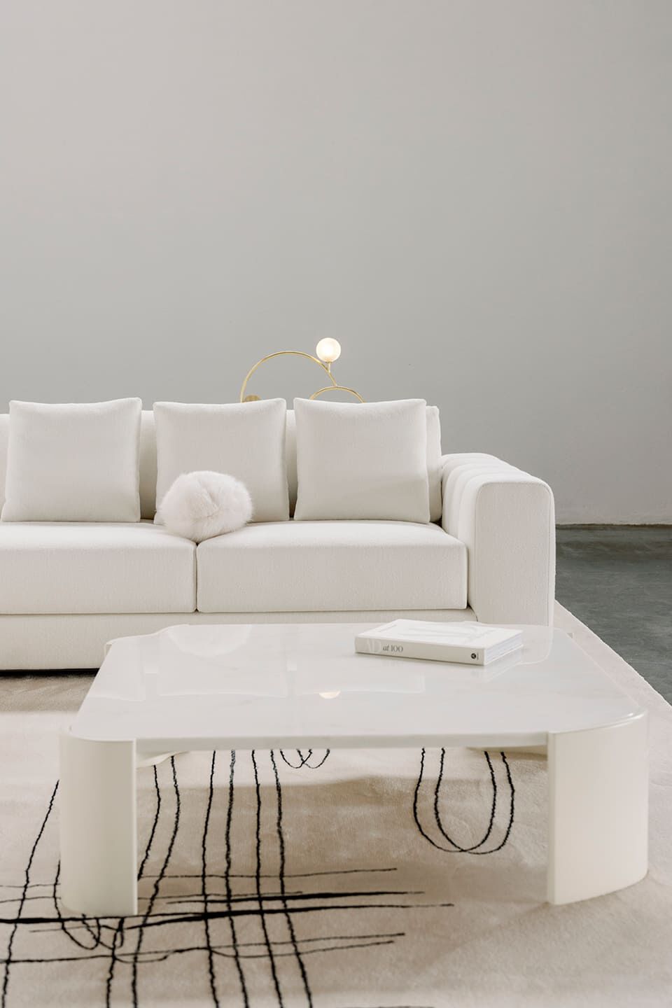 Квадратный мраморный журнальный столик Calacatta Greenapple SALEMAS ARCH-00111462 - Вид №7