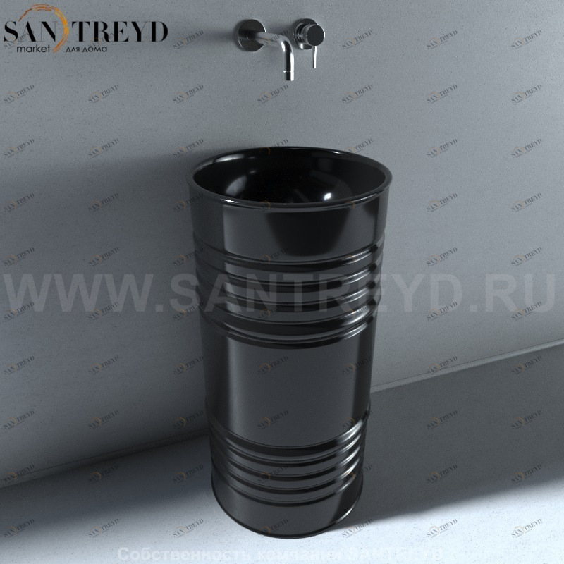 474304 Напольная раковина стоящая круглая Kerasan Artwork