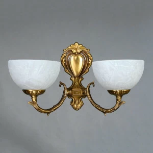 Бра настенное белое с золотым Ambiente Seville 02140/2 AB AMBIENTE SEVILLE 00-3931016 Белый;золото