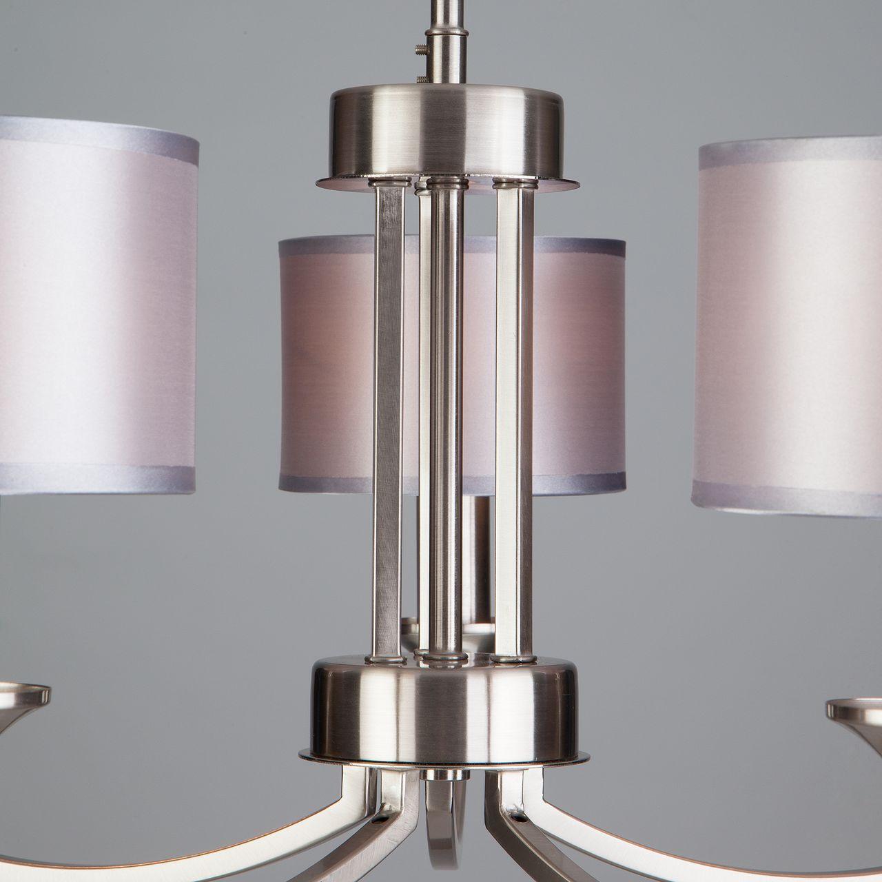 Подвесная люстра Eurosvet Diana 60067/5 сатин-никель серебро EUROSVET DIANA 188021 Серебро - Вид №2