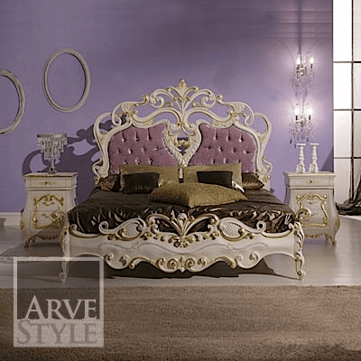 Двуспальная кровать с капитонным изголовьем Arvestyle ARCH-00043657 - Вид №1