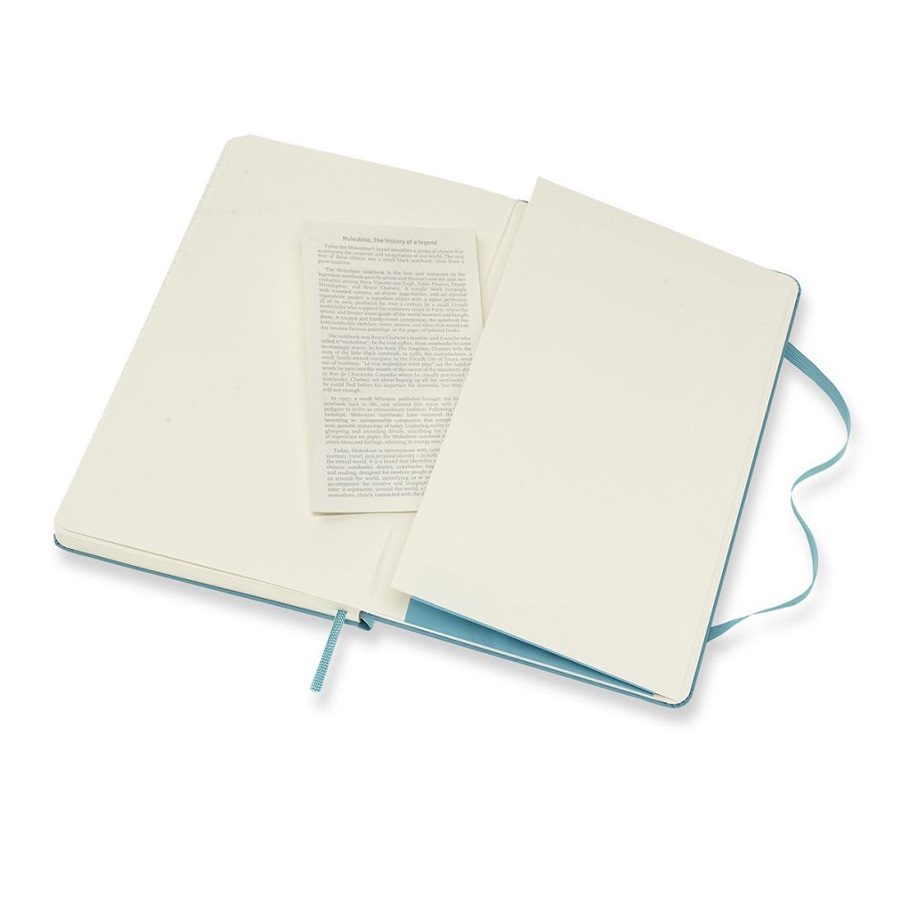 Блокнот Moleskine CLASSIC LARGE, линейка, голубой 1048954 - Вид №4