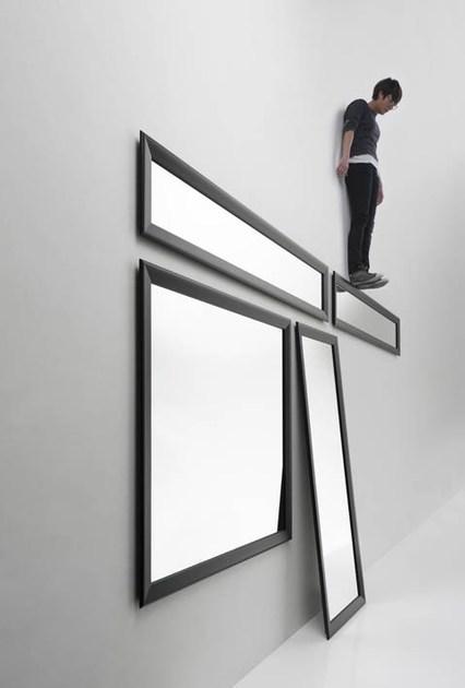 Casamania & Horm Настенное или напольное зеркало в алюминиевой раме Yume sun-id-1490920 - Вид №1