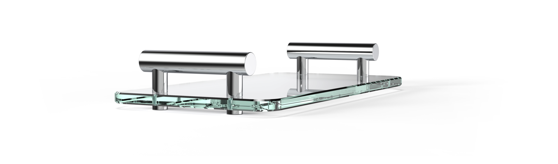 Лоток BAR TAB DECOR WALTHER Темная бронза / парезоловое стекло тёмно-коричневый цвет 857019 - Вид №1