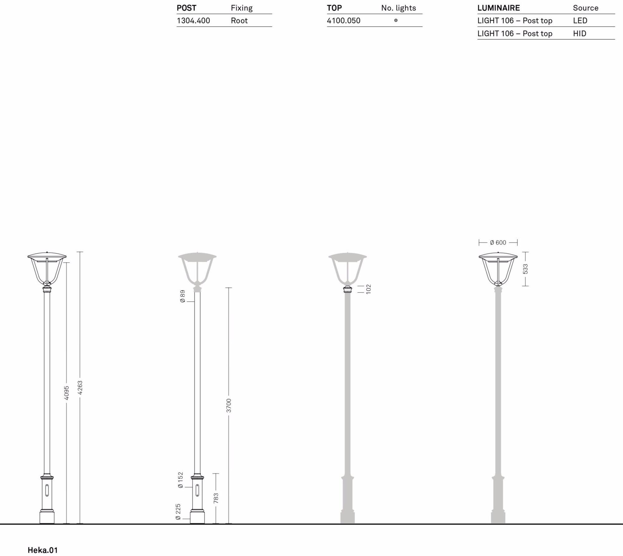 Neri Фонарь уличный фонарь Heka sun-id-1437493 - Вид №3