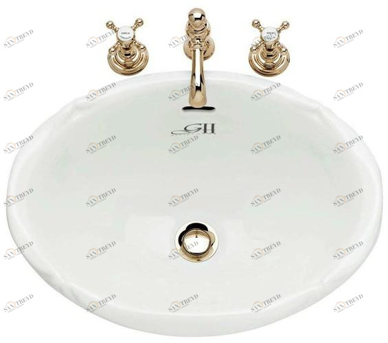 Встроенная раковина под столешницу овальная Gentry Home VICTORIAN sun-id-1471411