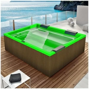 Бассейн Gruppo Treesse Rest SPA-V192H-PL-ZE прямоугольный spa с гидромассажем и нагревателем встроенный зеленый