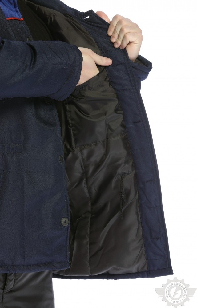 64964 Куртка "Дон" зимняя синяя  Зимняя спецодежда  размер 52-54/170-176  - Вид №12