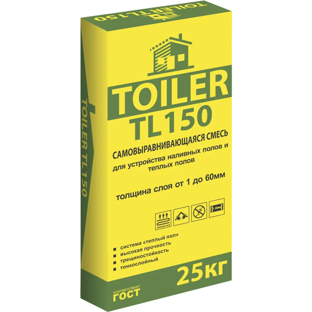 Наливной пол Toiler TL150, 25 кг 84858021 STLM-2107834 
