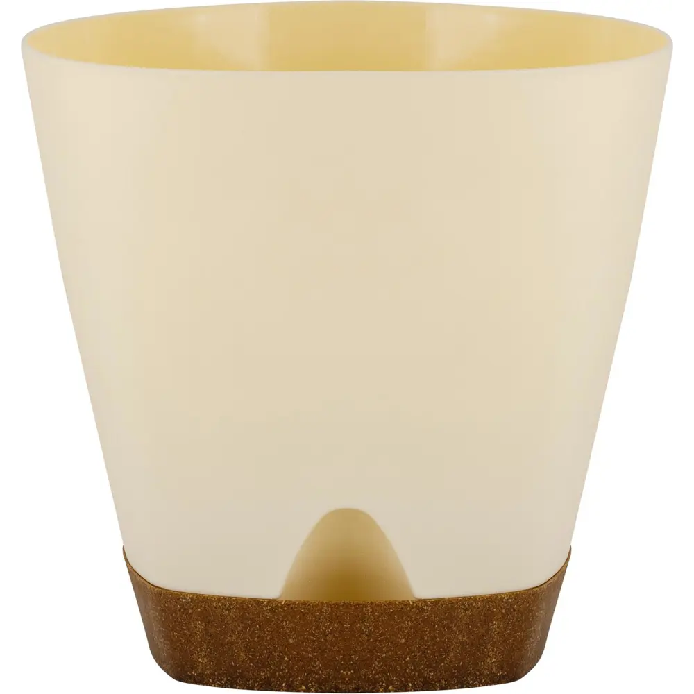 Горшок для цветов INGREEN Wood 0.65 л бежевый круглый 89416376 STLM-1566735