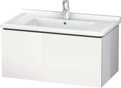 LC616507575 Тумбочка подвесная L-Cube #LC6165 820 x 469 мм Лен, декор Duravit - Вид №2