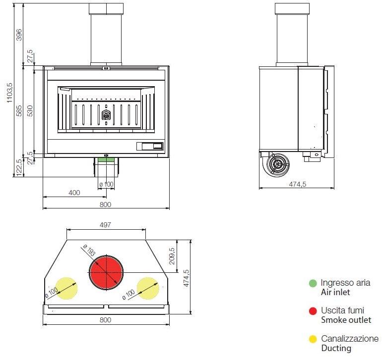 Jolly Mec Каминная топка класса а Sistemi ad aria sun-id-1462702 - Вид №2