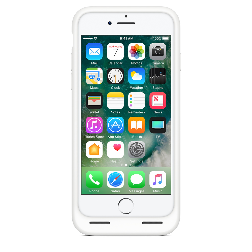 MN012ZM/A Iphone 7 smart battery case - white Apple Santreyd  - Вид №7