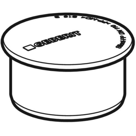 390.528.14.1 Заглушка Geberit Silent-PP Geberit  - Вид №1