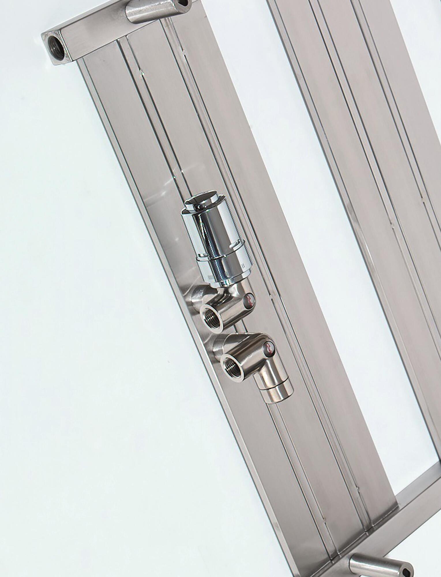 Полотенцесушитель Hammam TRUVA Stainless steel  комбинированный; электрический или водяной Сталь  - Вид №16