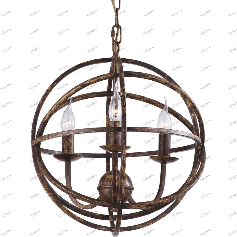 Подвесная люстра Arte Lamp Kopernik A1703SP-3BR ARTE LAMP KOPERNIK, ШАР 056579 Коричневый 
