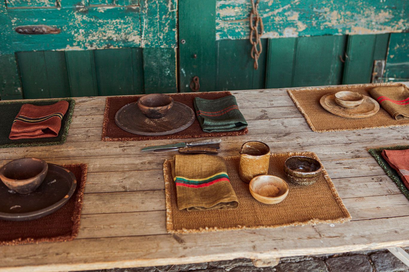 Прямоугольная льняная и шерстяная салфетка Libeco Home Jasper ARCH-00078941 - Вид №7