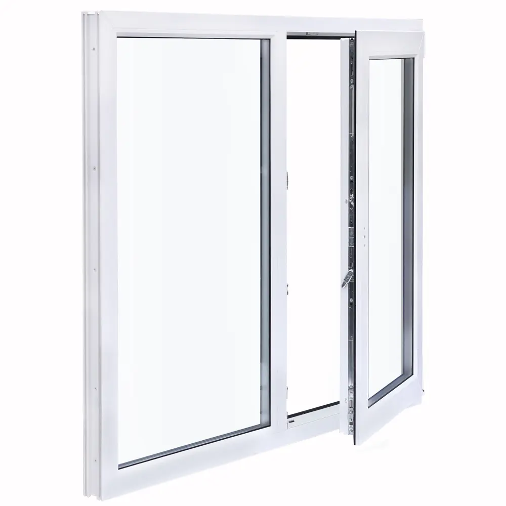 Veka: Двустворчатое пластиковое окно 1170x1200 мм с однокамерным стеклопакетом 84506471 STLM-0050802 - Вид №3