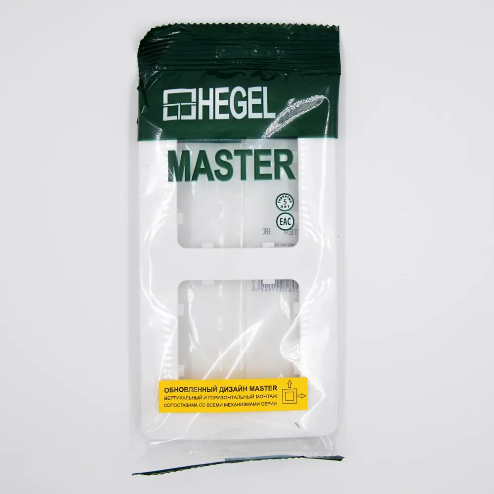 Рамка для розеток и выключателей Hegel 2 поста цвет белый STLM-2085199 - Вид №2