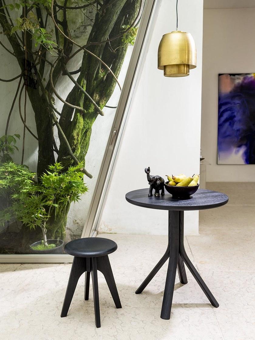 SIPA Низкий лакированный табурет из дерева Tommy sun-id-1354312 - Вид №3